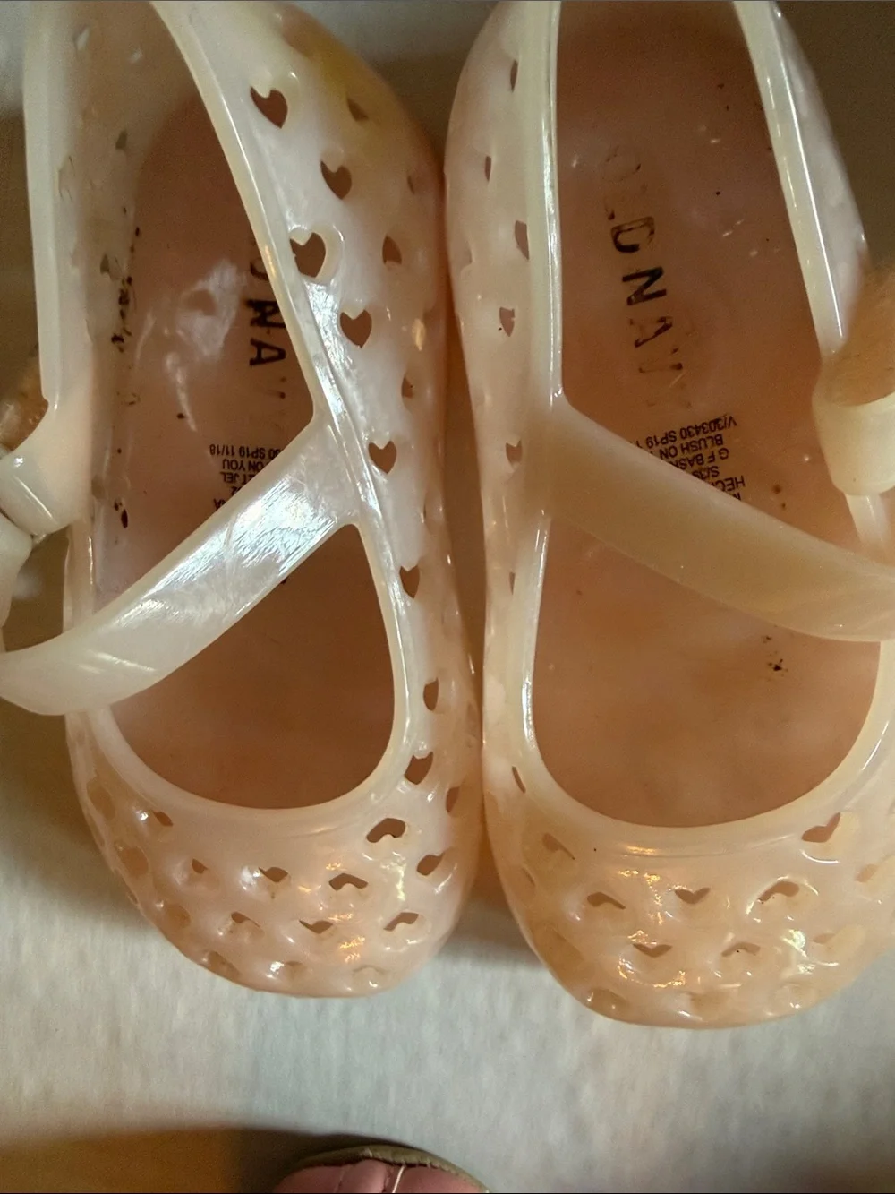 Baby Girls Pink Mary Jane Ballet Flats, jelly shoes, Dress Shoes & White Walkers